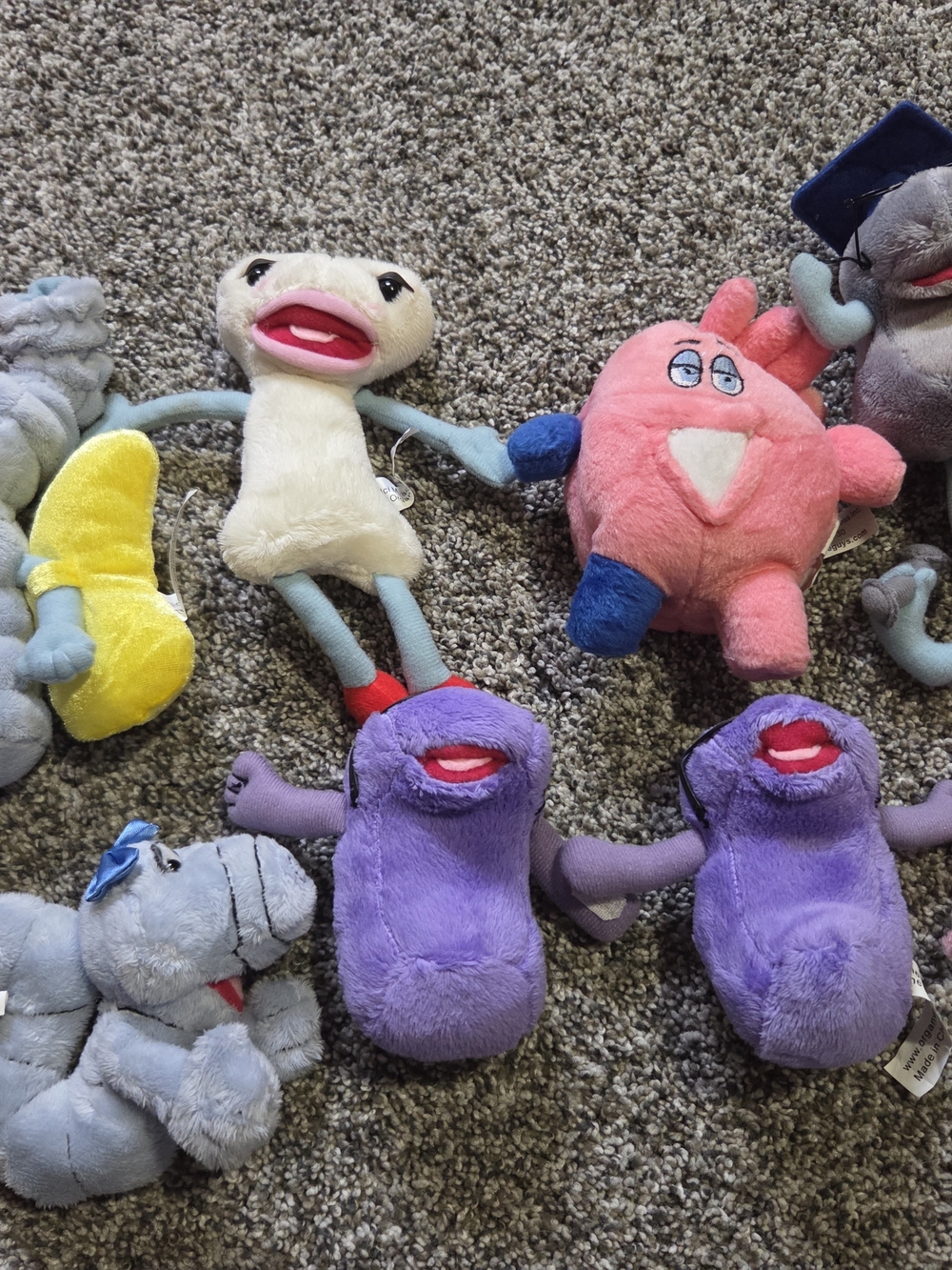 The OrganWise Guys Stuffed Toys Educational Plush Toys Lot Of 8 - Picture 1 of 11